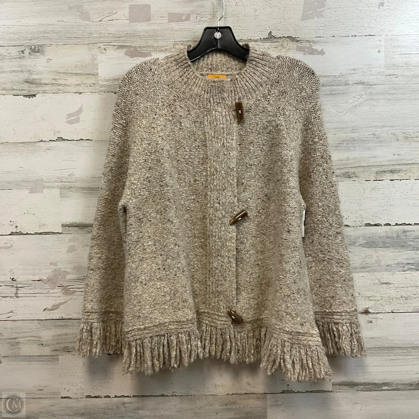 Sweater Cardigan By Ruby Rd In Beige, Size: Xl
