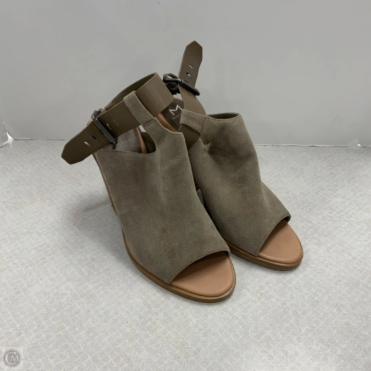 Shoes Heels Block By Marc Fisher In Taupe, Size: 10