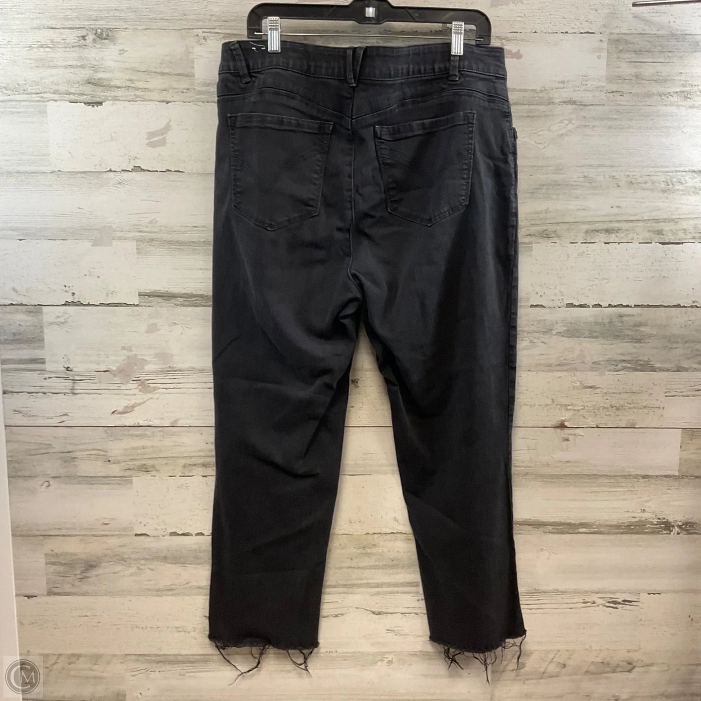 Jeans Straight By Wit & Wisdom In Black Denim, Size: 18