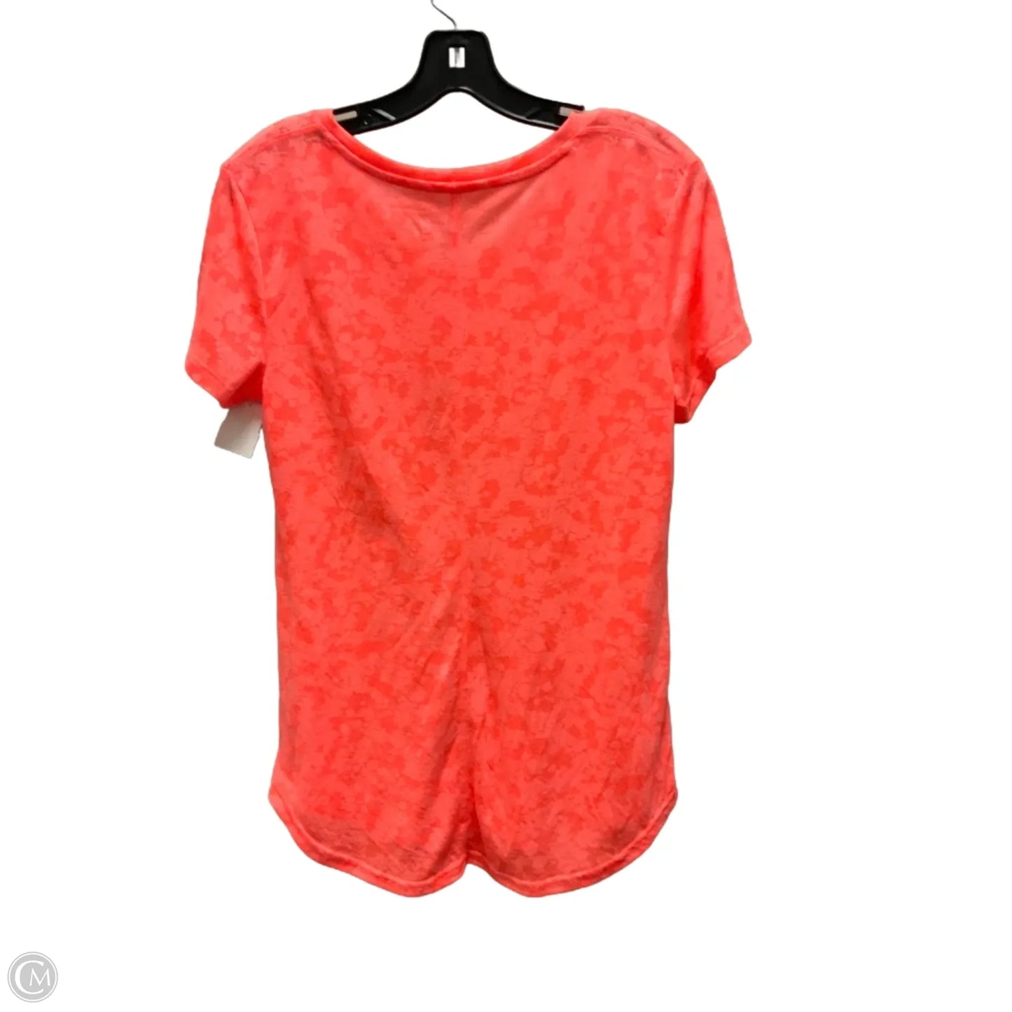 Athletic Top Short Sleeve By Tek Gear In Orange, Size: S