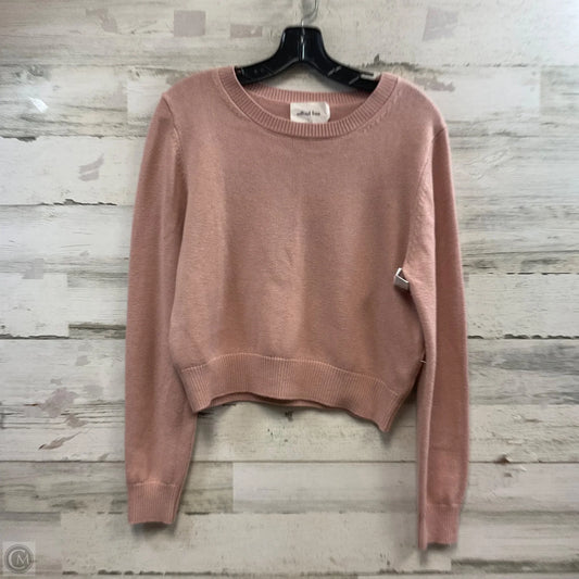Sweater By Aritzia In Pink, Size: L