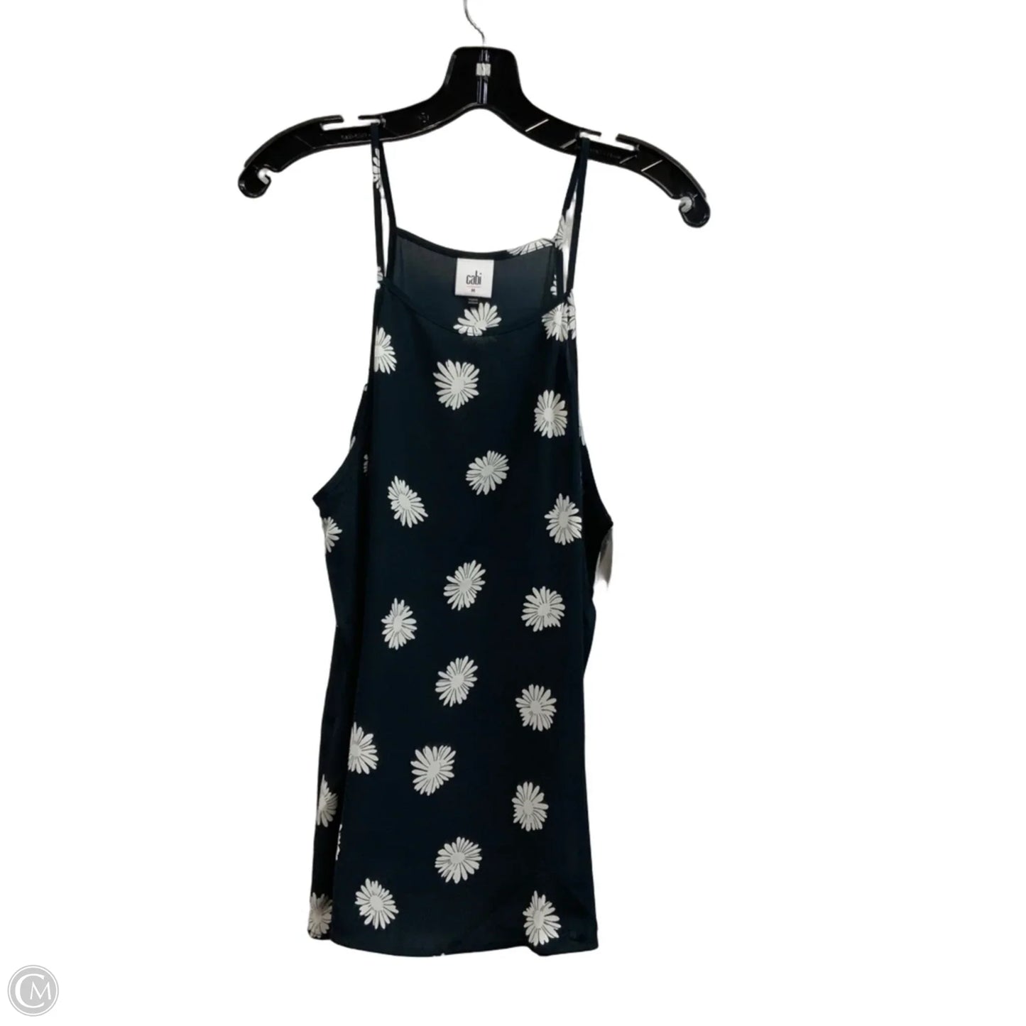 Top Sleeveless By Cabi In Blue & White, Size: M