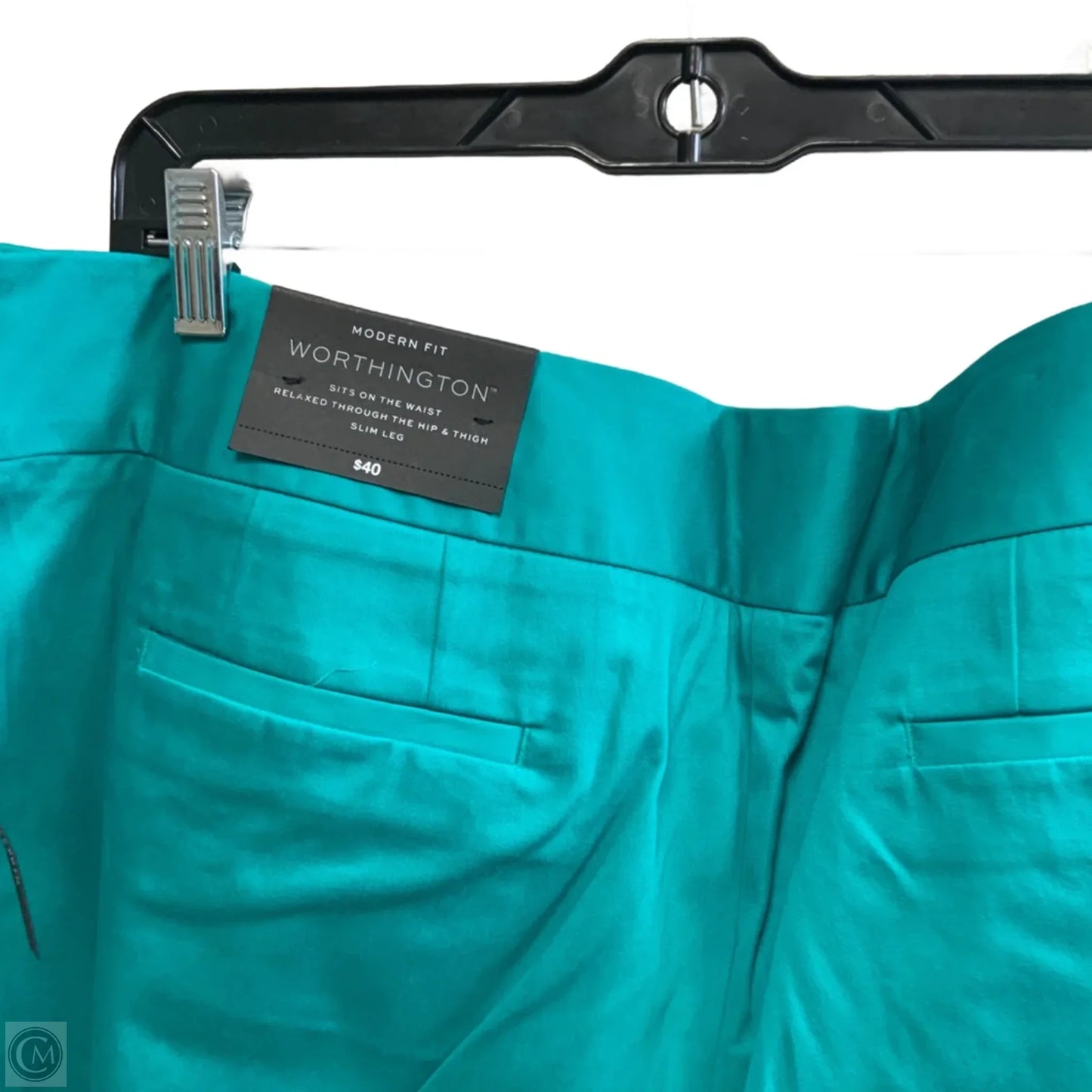 Pants Cropped By Worthington In Teal, Size: 20