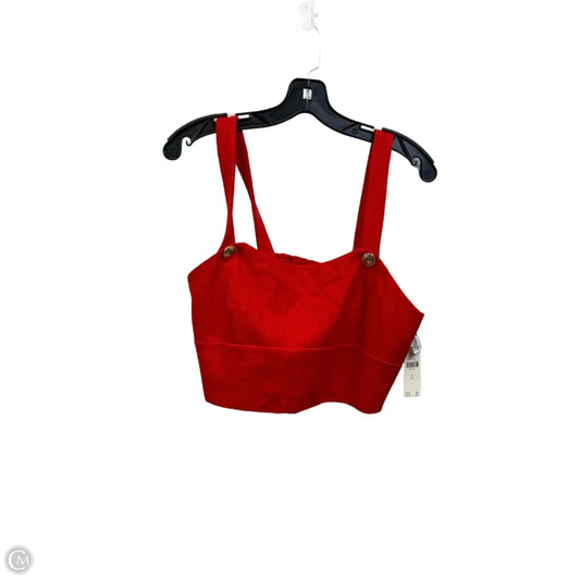 Top Sleeveless By Maeve In Red, Size: L