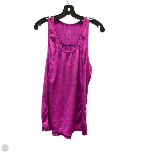 Athletic Tank Top By Tangerine In Pink & Purple, Size: Xl