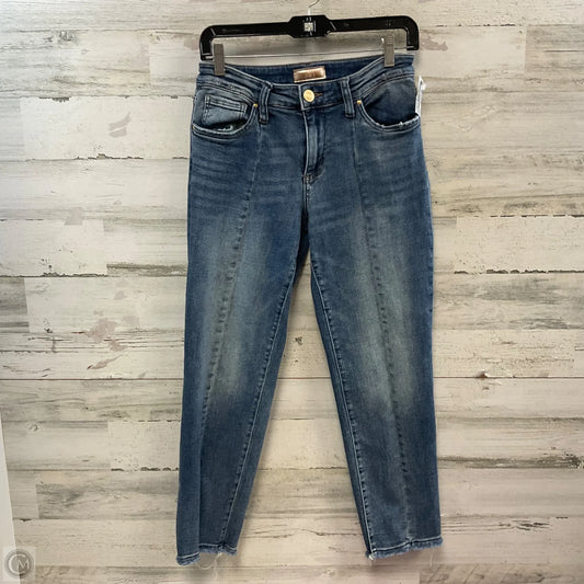 Jeans Straight By Kut In Blue Denim, Size: 4