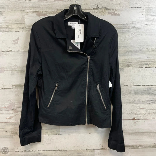 Jacket Moto By Evereve In Black, Size: L