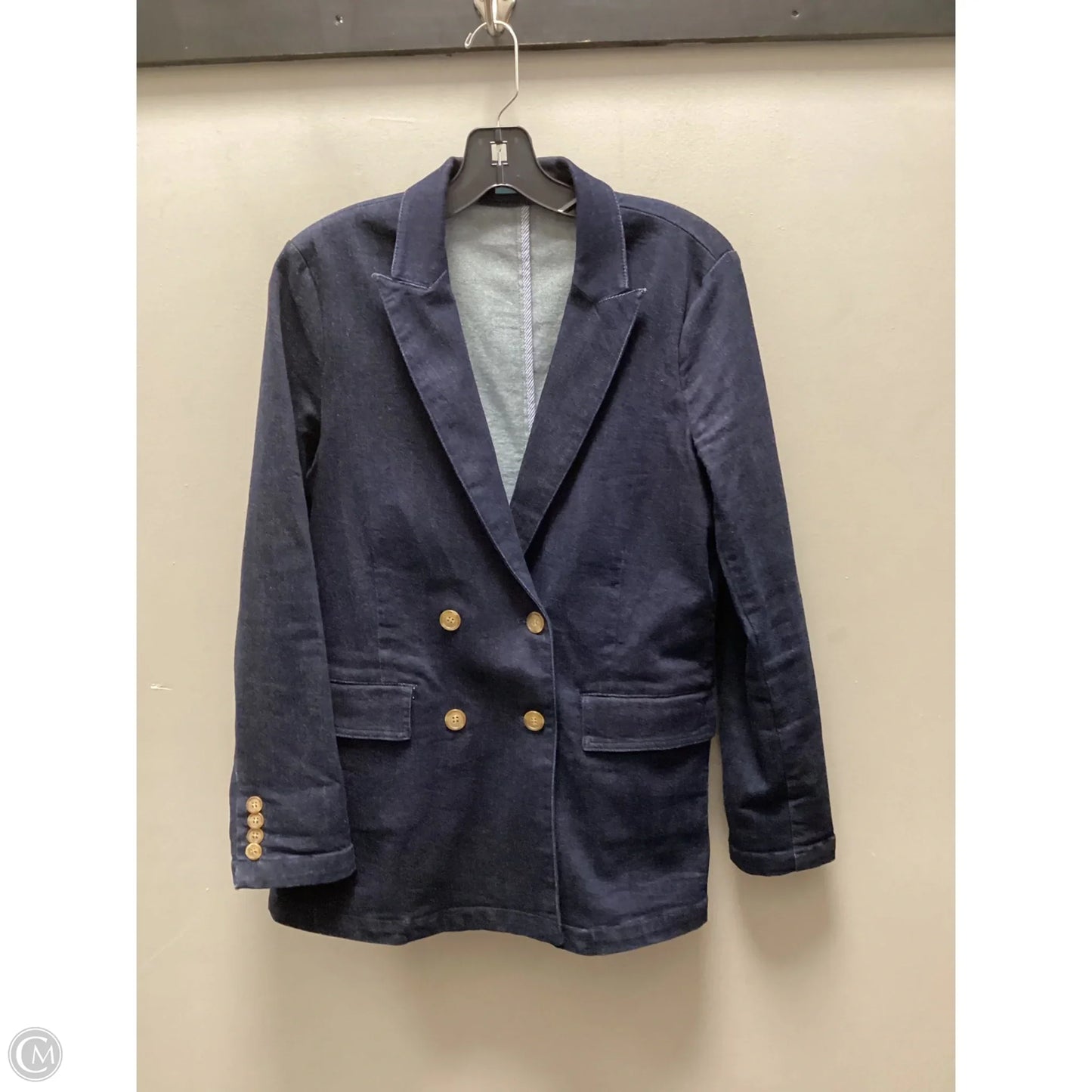 Blazer By J Mclaughlin In Blue Denim, Size: M