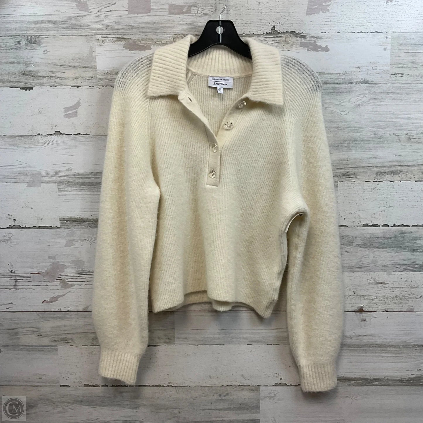 Sweater By Anthropologie In Ivory, Size: S