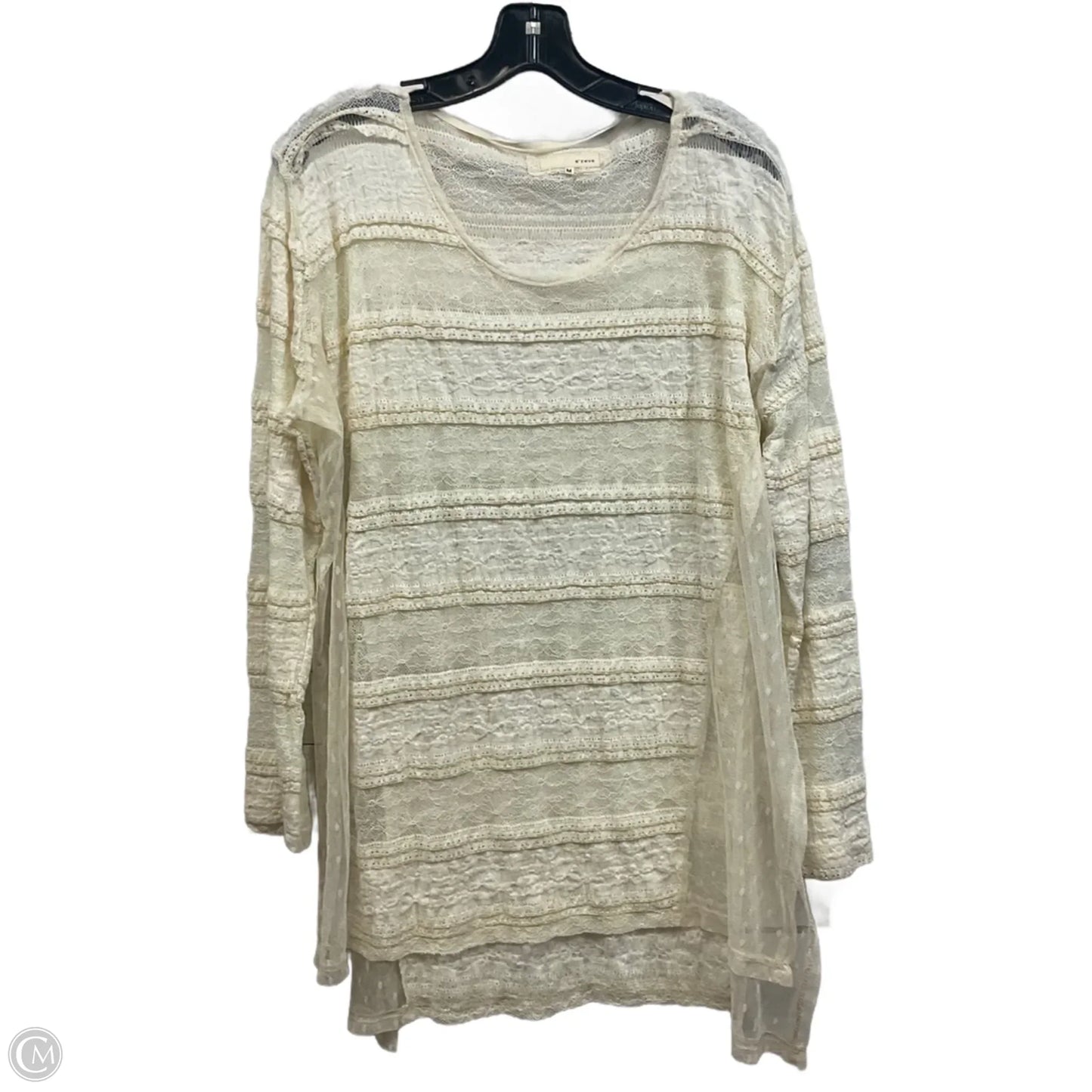 Top Long Sleeve By A’reve In Ivory, Size: M
