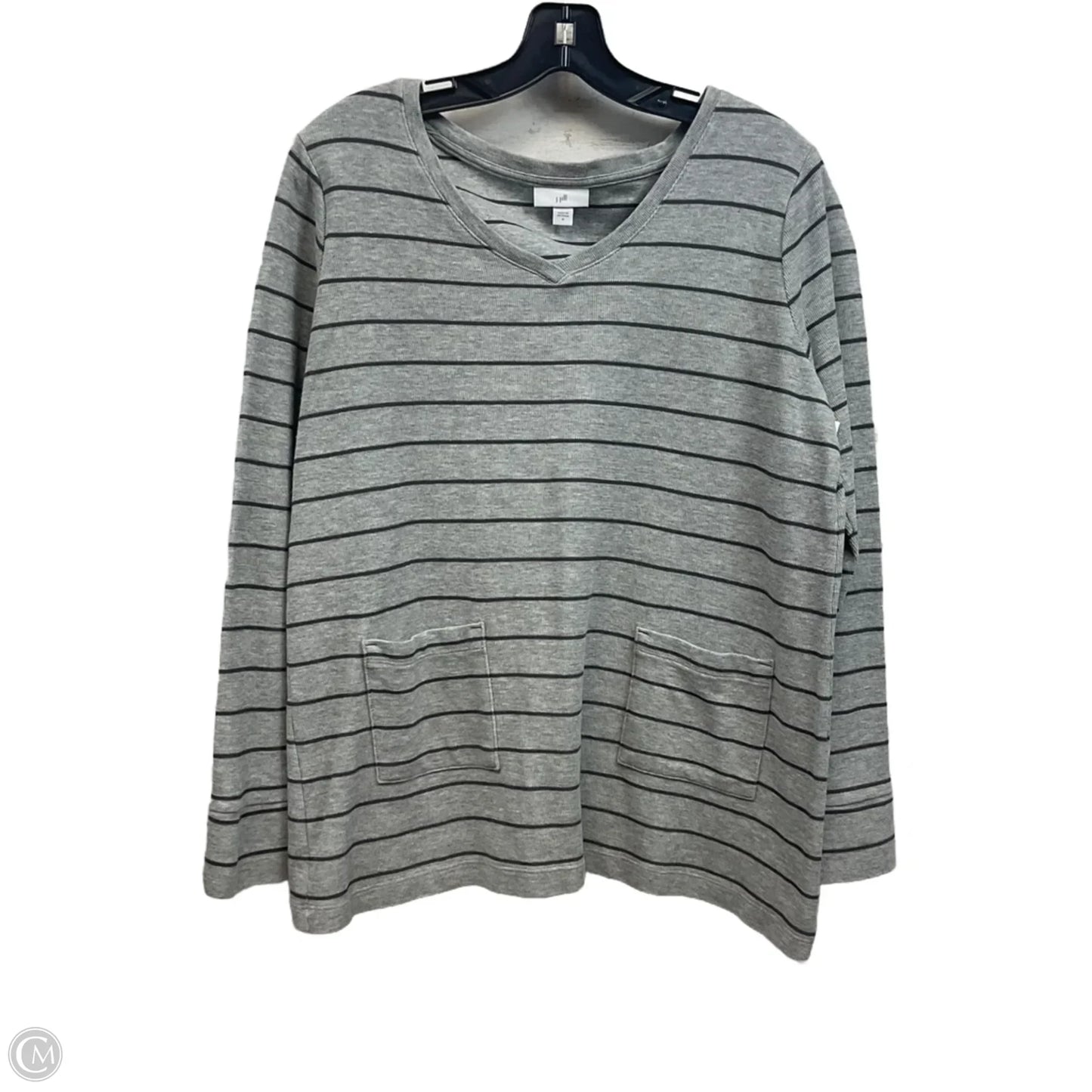 Top Long Sleeve By J. Jill In Grey, Size: M