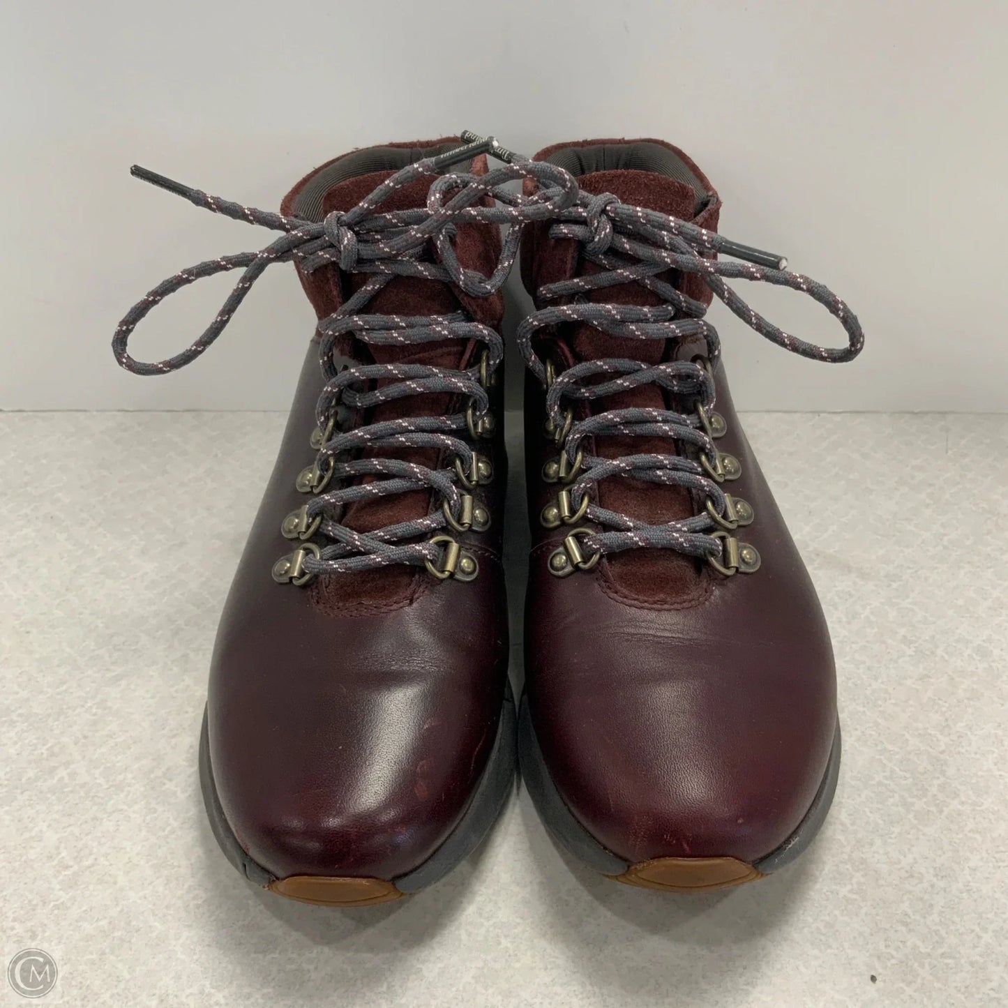 Boots Ankle Flats By Timberland In Maroon, Size: 7.5