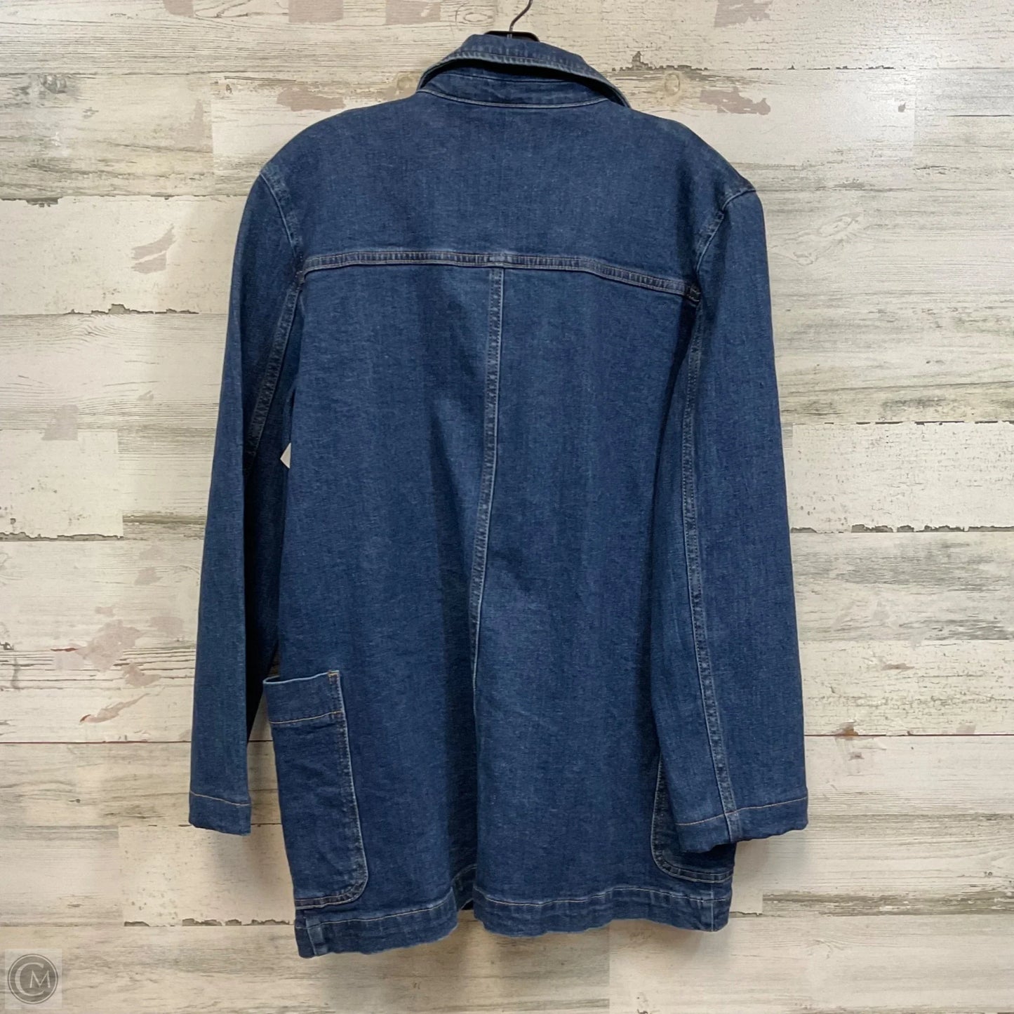 Blazer By Abbott Elementary In Blue Denim, Size: M