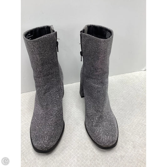 Boots Ankle Heels By A New Day In Silver, Size: 11