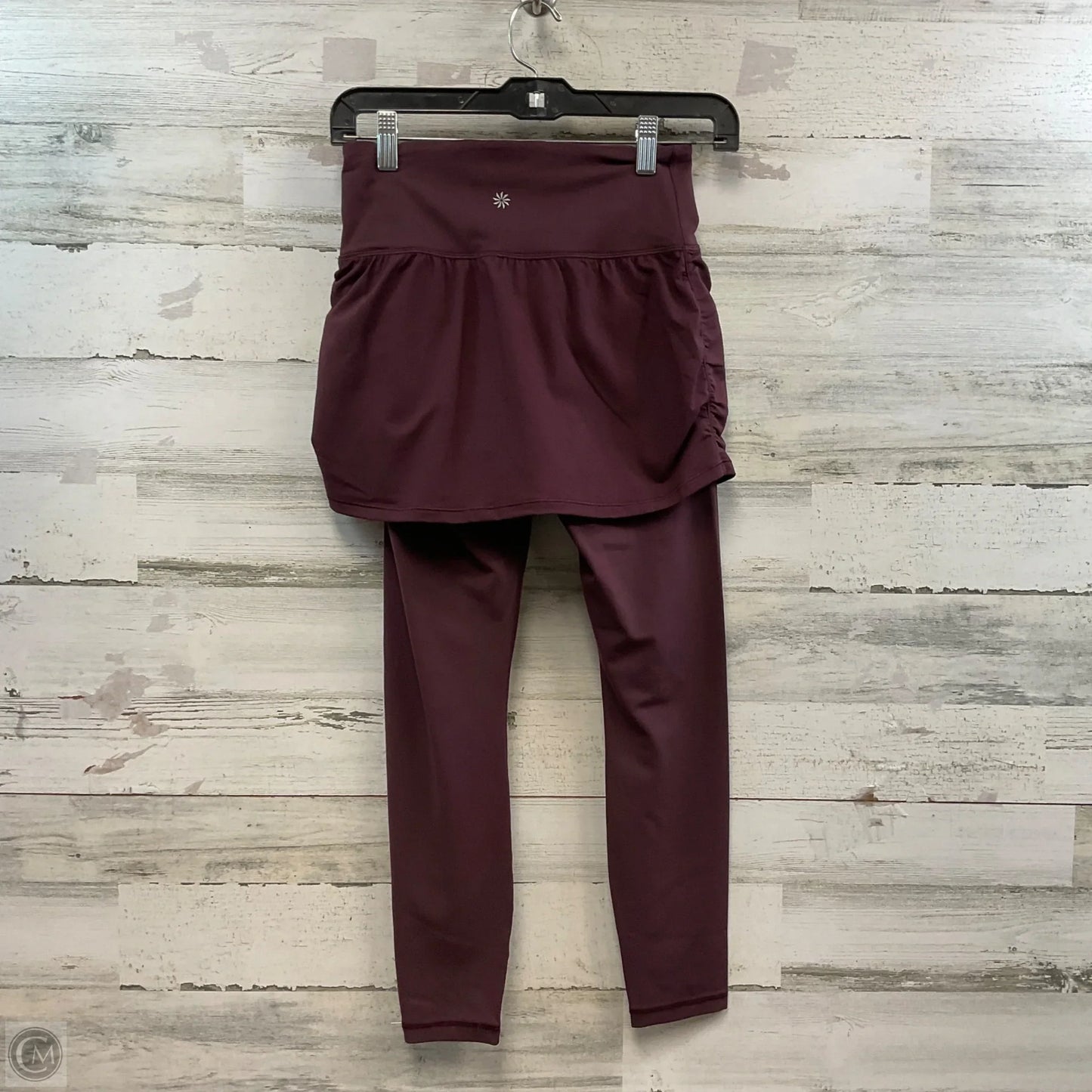 Athletic Leggings By Athleta In Maroon, Size: Xs