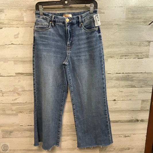 Jeans Flared By Kut In Blue Denim, Size: 0