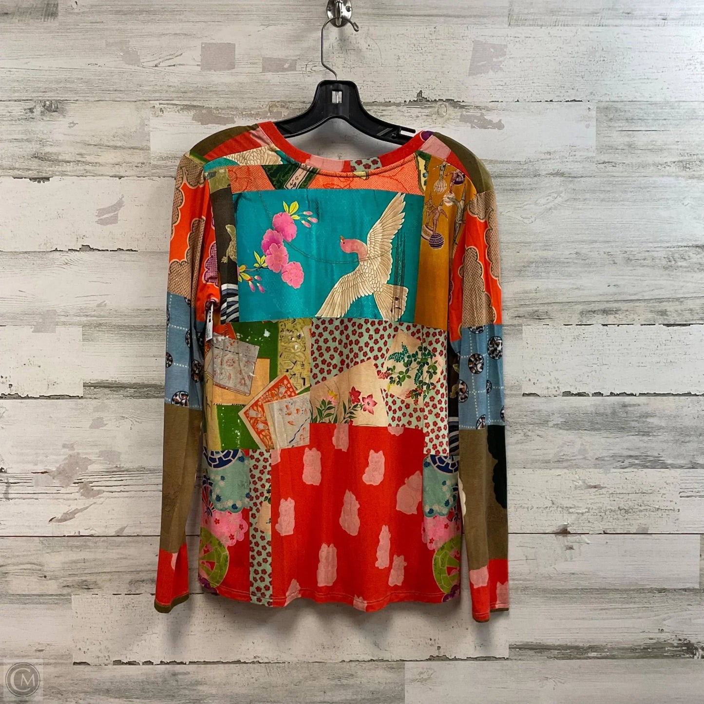Top Long Sleeve By Johnny Was In Green & Orange, Size: Xs