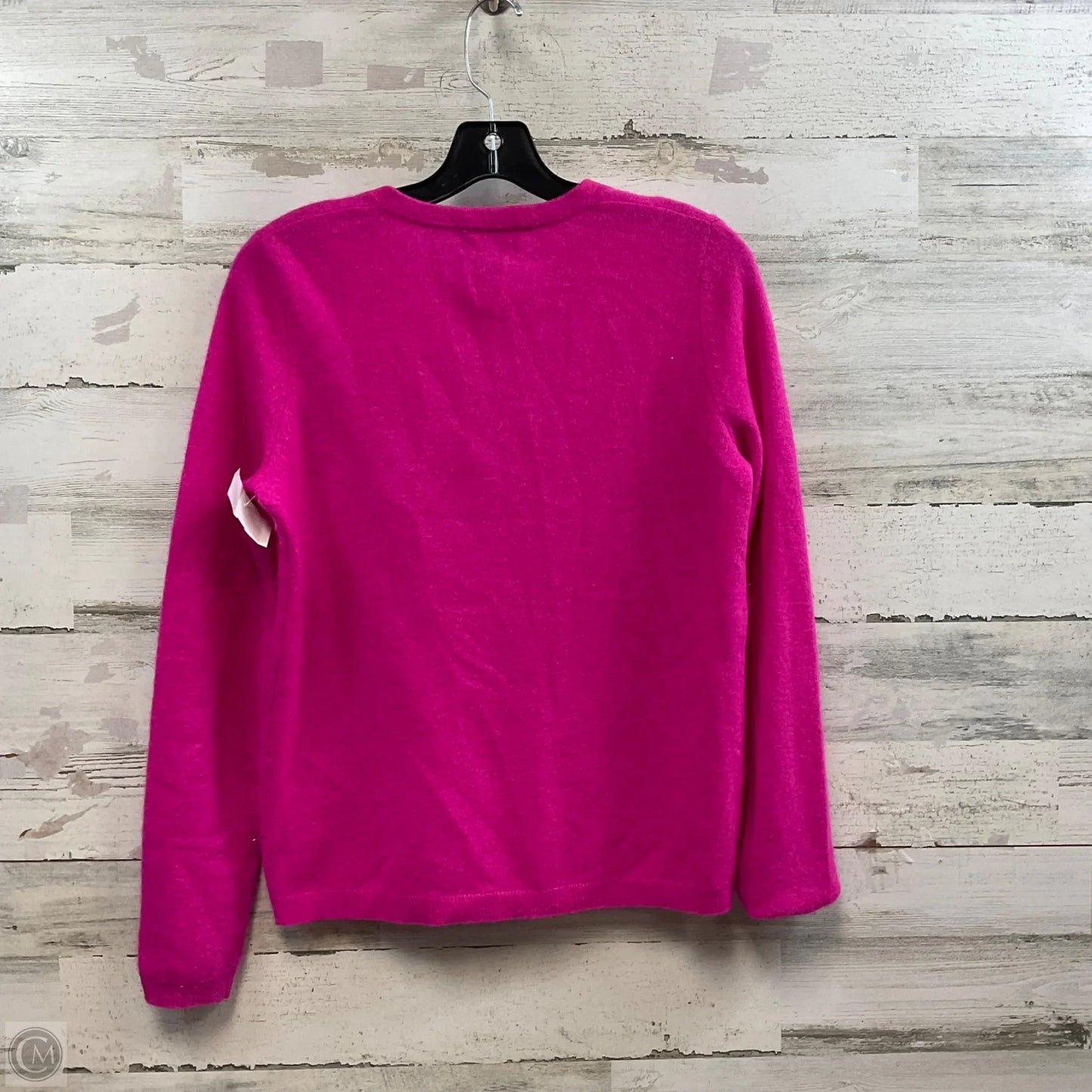 Sweater Cardigan Cashmere By Bloomingdales In Pink, Size: M