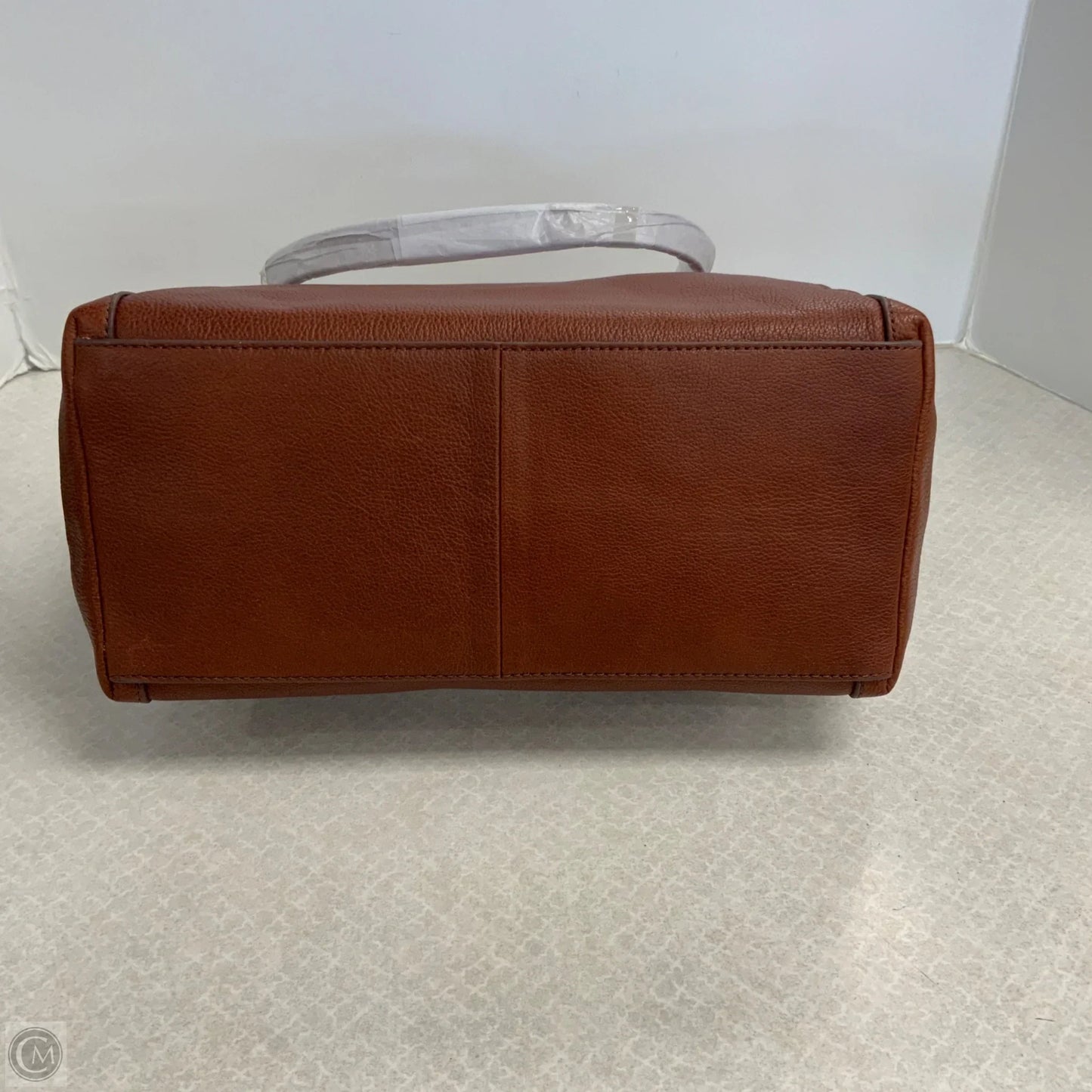 Handbag Leather By Fossil, Size: Large