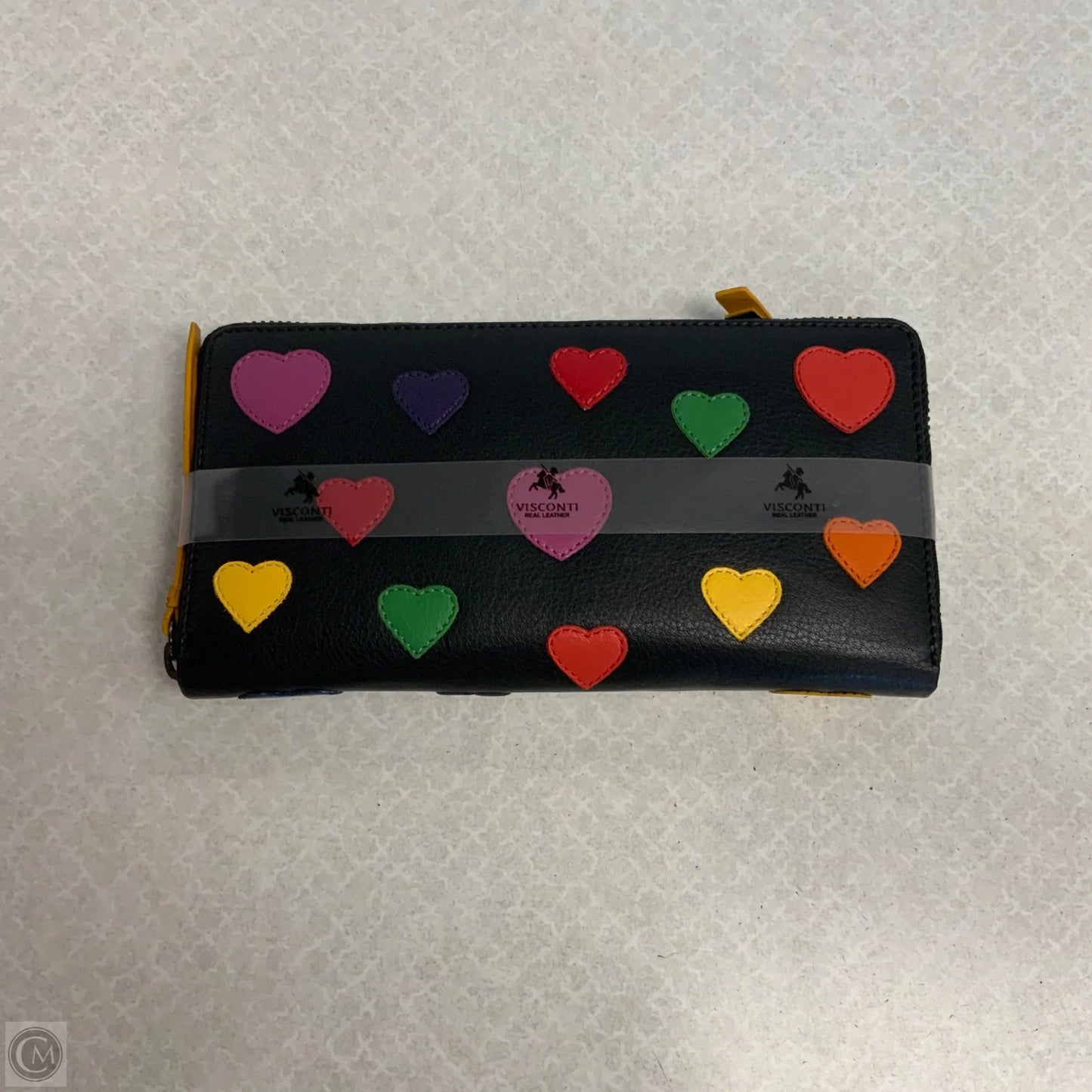 Wallet Leather By Visconti, Size: Large