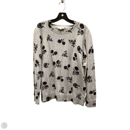 Top Long Sleeve By Loft In Grey, Size: Xl