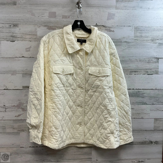 Jacket Puffer & Quilted By Talbots In Cream, Size: 3x