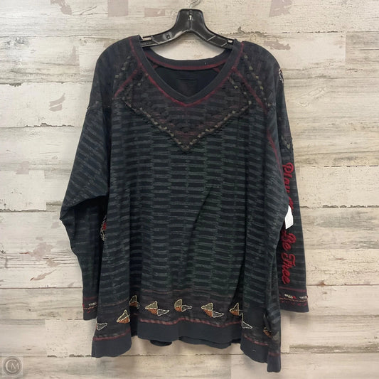 Top Long Sleeve By Double D Ranch In Black, Size: M