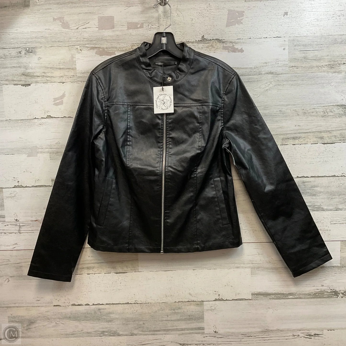 Jacket Moto By Salty In Black, Size: M