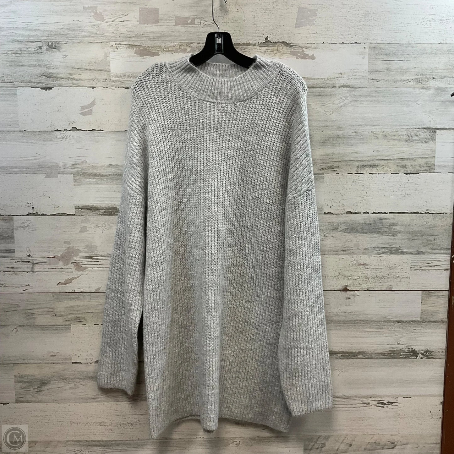 Dress Sweater By Miami In Grey, Size: L