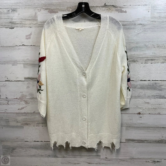 Cardigan By Mystree In Ivory, Size: L