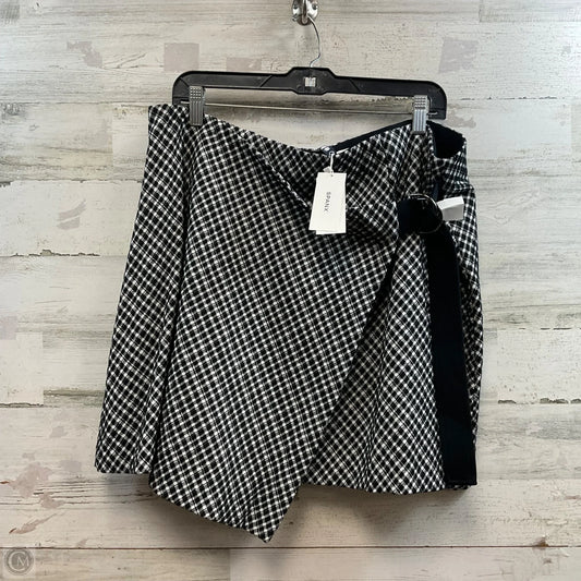 Skirt Mini & Short By Spanx In Black & White, Size: 1x