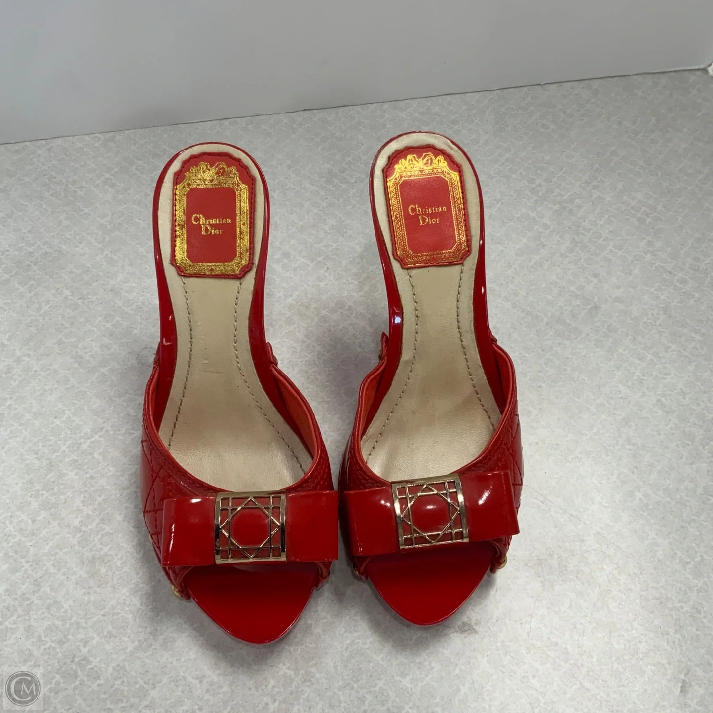 Shoes Luxury Designer By Dior In Red, Size: 5