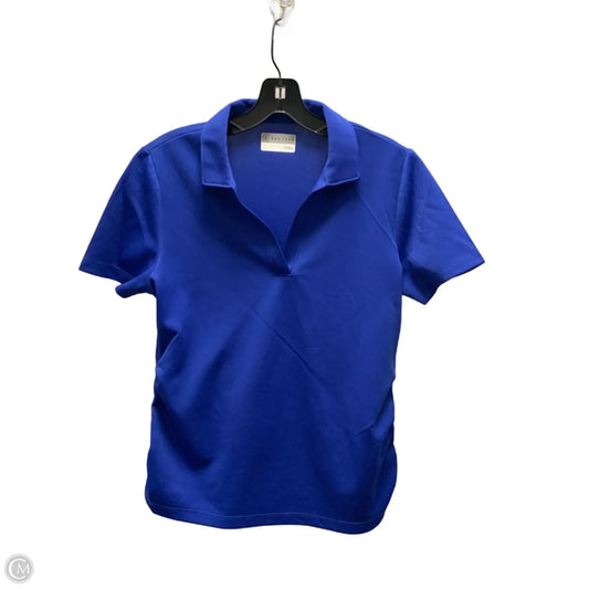 Athletic Top Short Sleeve By Pga Tour In Blue, Size: S