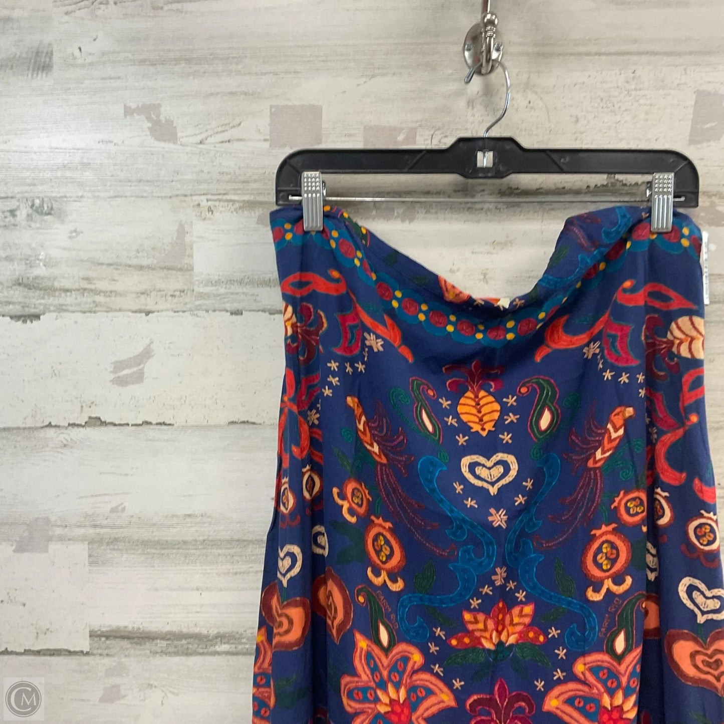 Skirt Maxi By Farm Rio In Blue & Orange, Size: Xl