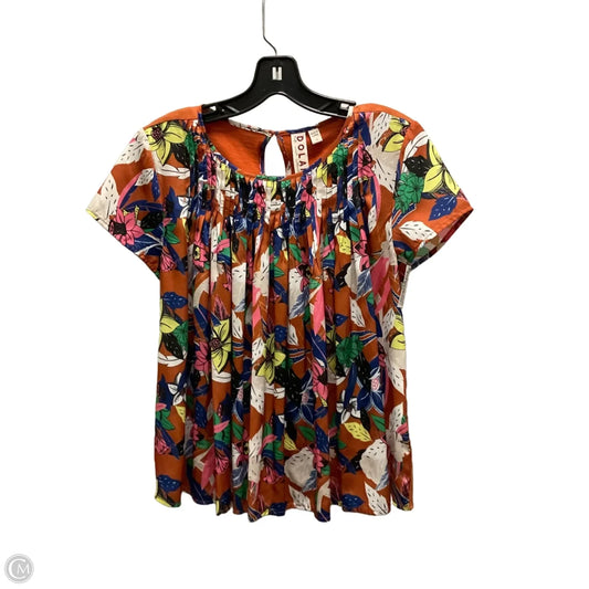 Top Short Sleeve By Dolan Left Coast In Brown, Size: Xs