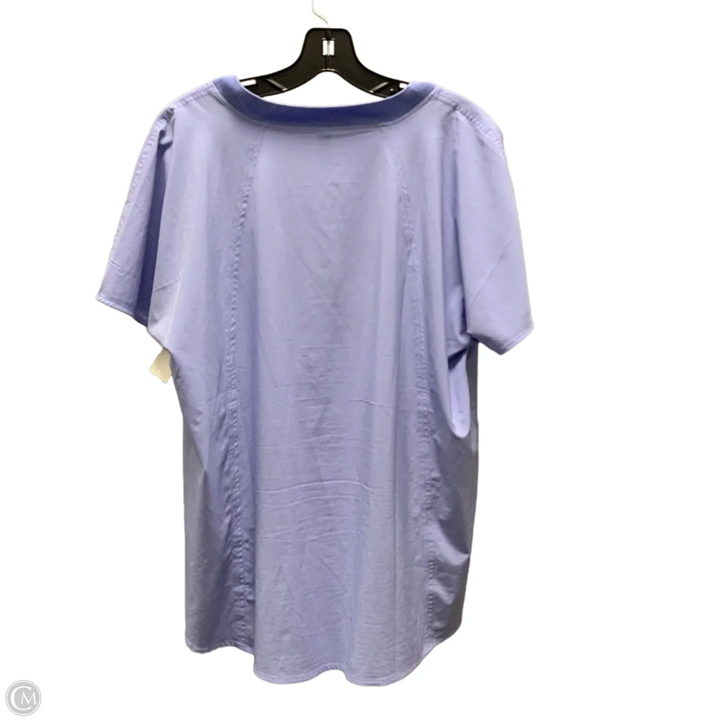 Athletic Top Short Sleeve By Athleta In Blue, Size: L