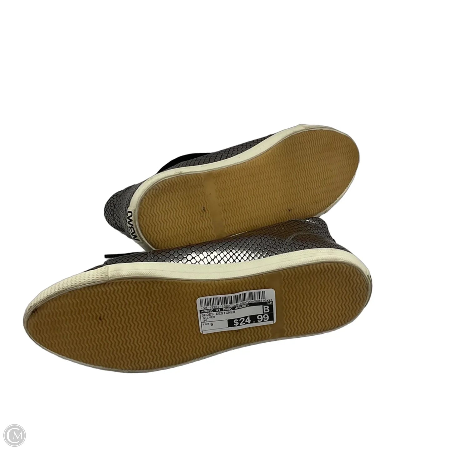 Shoes Designer By Marc By Marc Jacobs In Silver, Size: 6