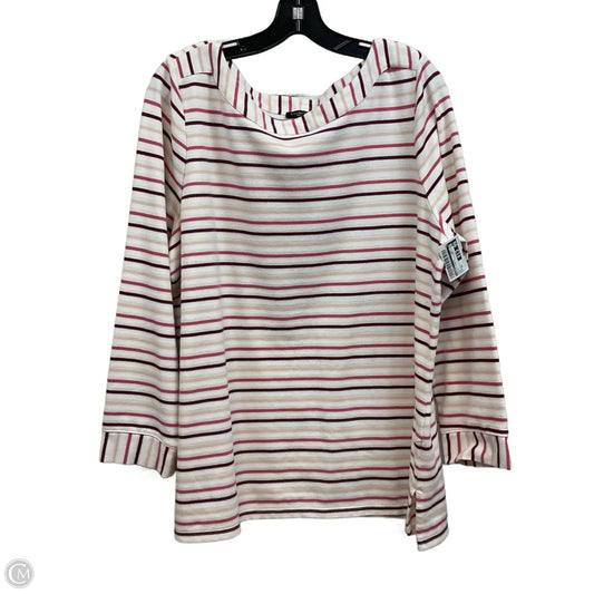 Top 3/4 Sleeve By Talbots In White, Size: 2x