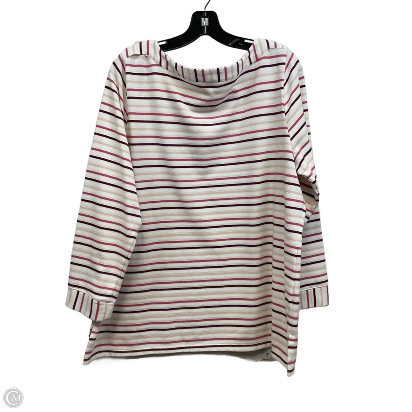 Top 3/4 Sleeve By Talbots In White, Size: 2x