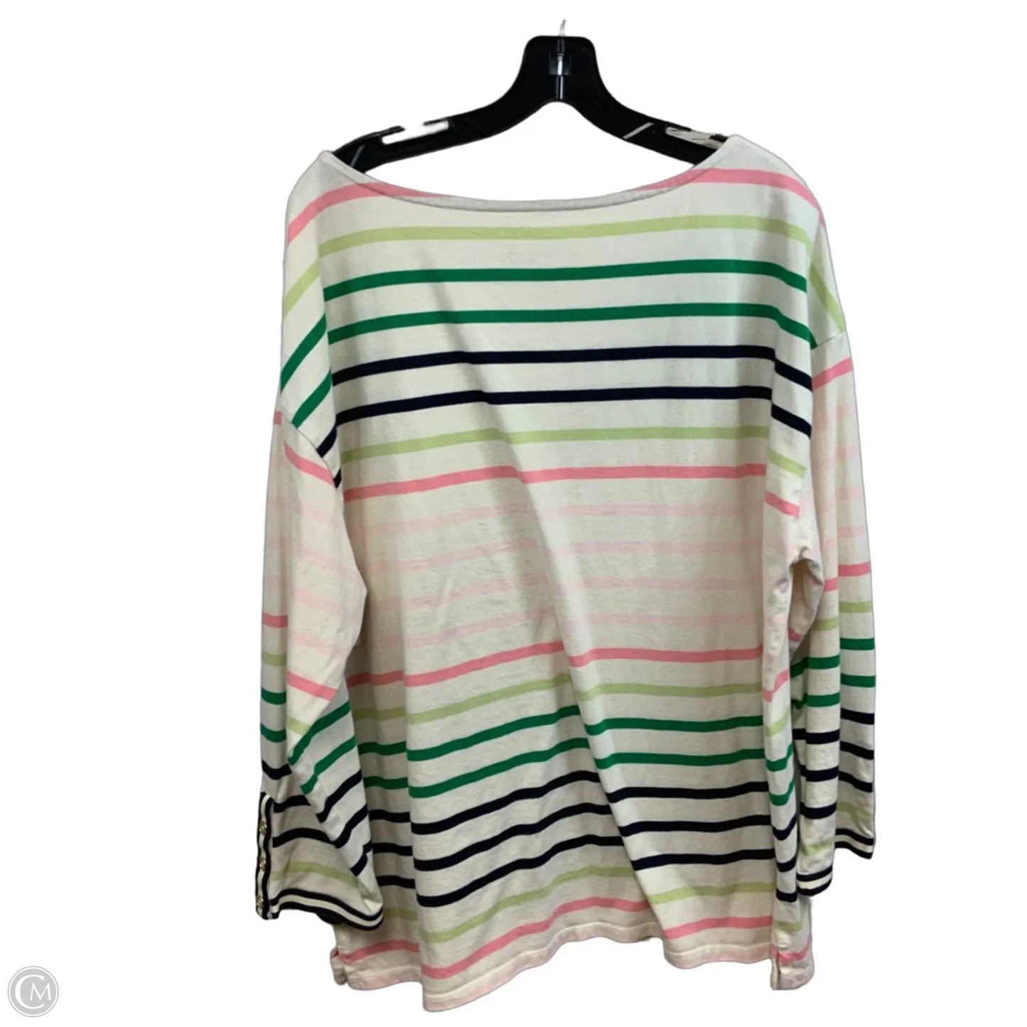 Top 3/4 Sleeve By Talbots In White, Size: 2x