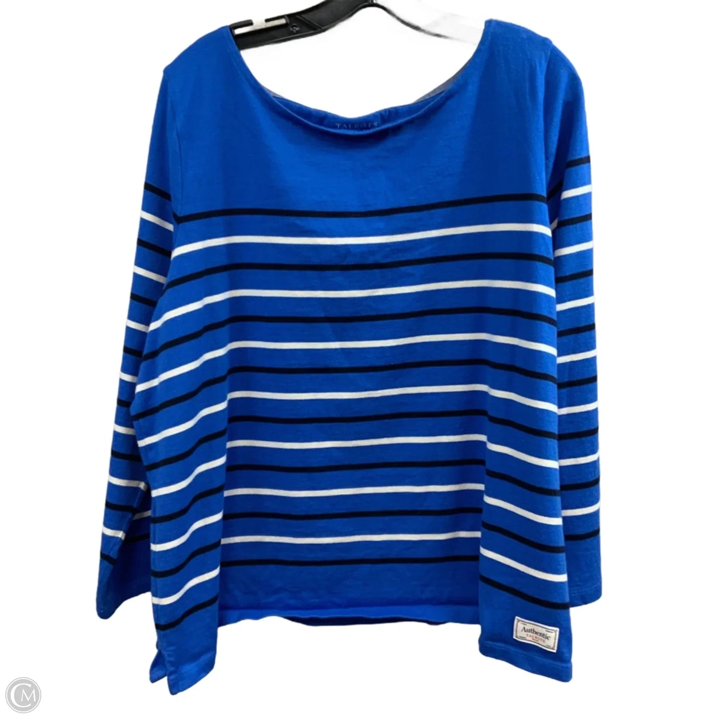 Top 3/4 Sleeve By Talbots In Blue, Size: 2x