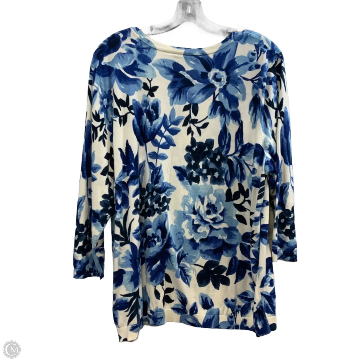 Cardigan By Talbots In Blue, Size: 2x