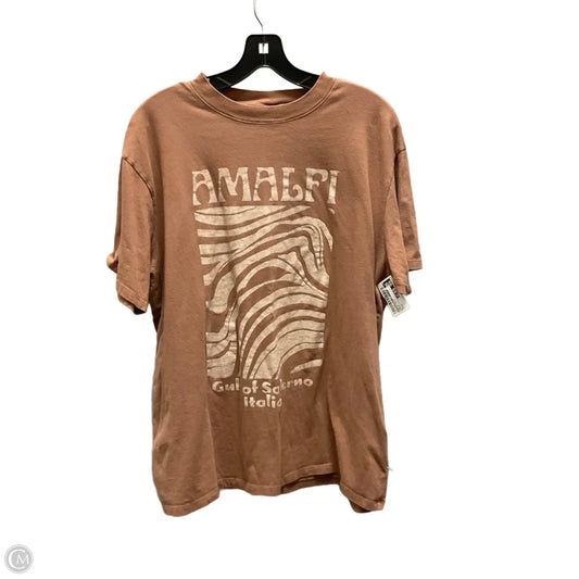 Top Short Sleeve Basic By Abercrombie And Fitch In Brown, Size: L