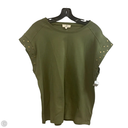 Top Sleeveless By Entro In Green, Size: L