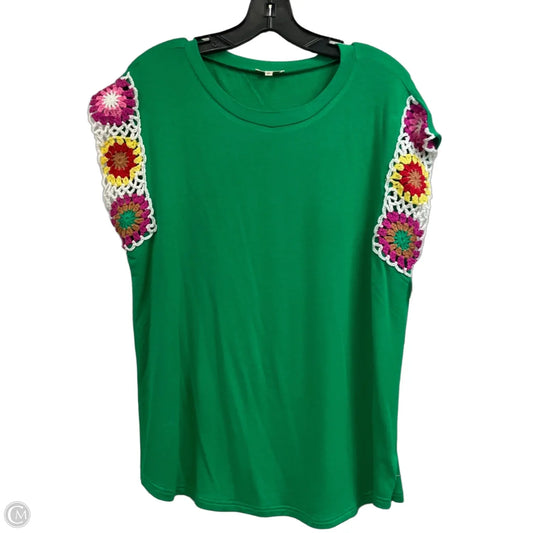 Top Sleeveless By Jodifl In Green, Size: L