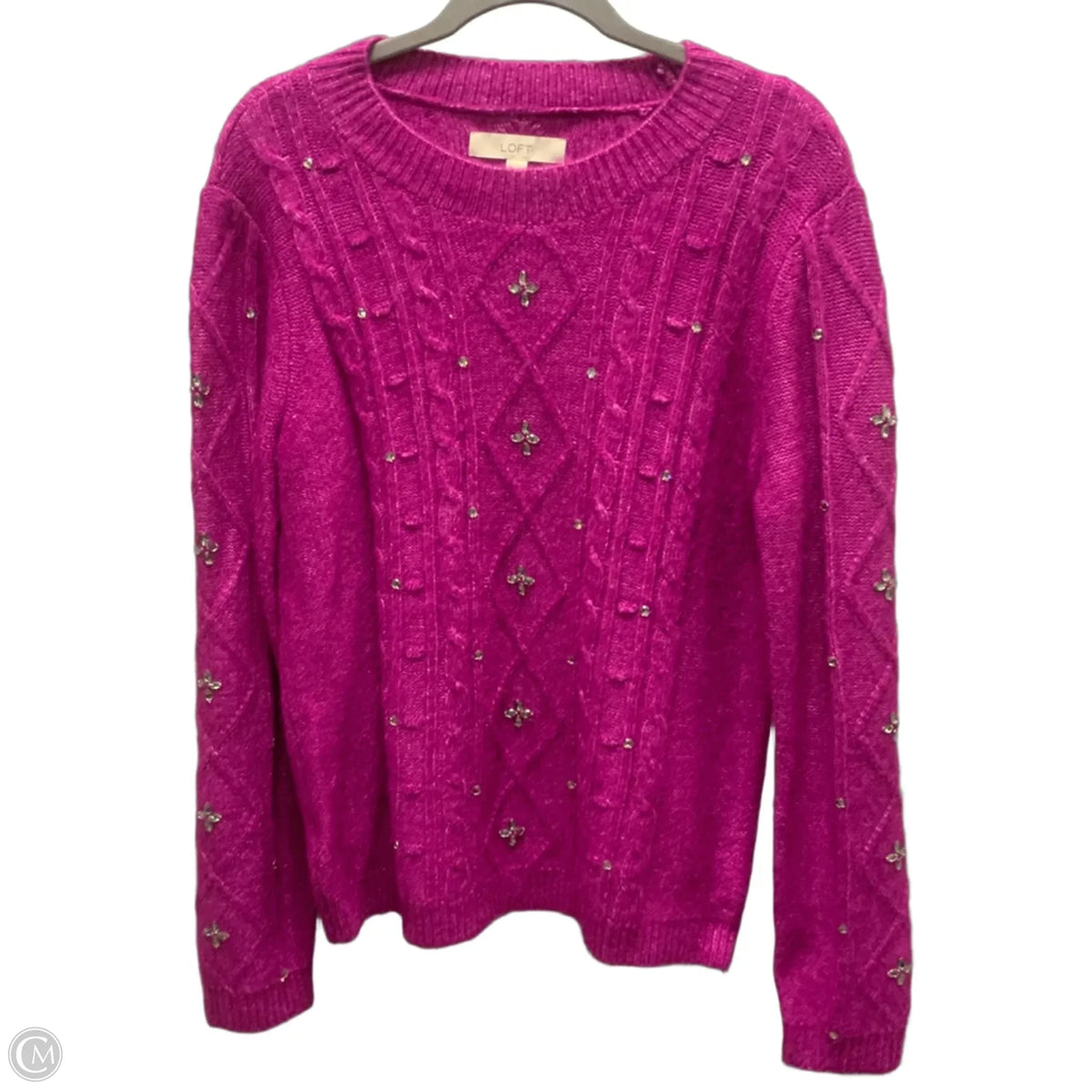 Sweater By Loft In Purple, Size: L