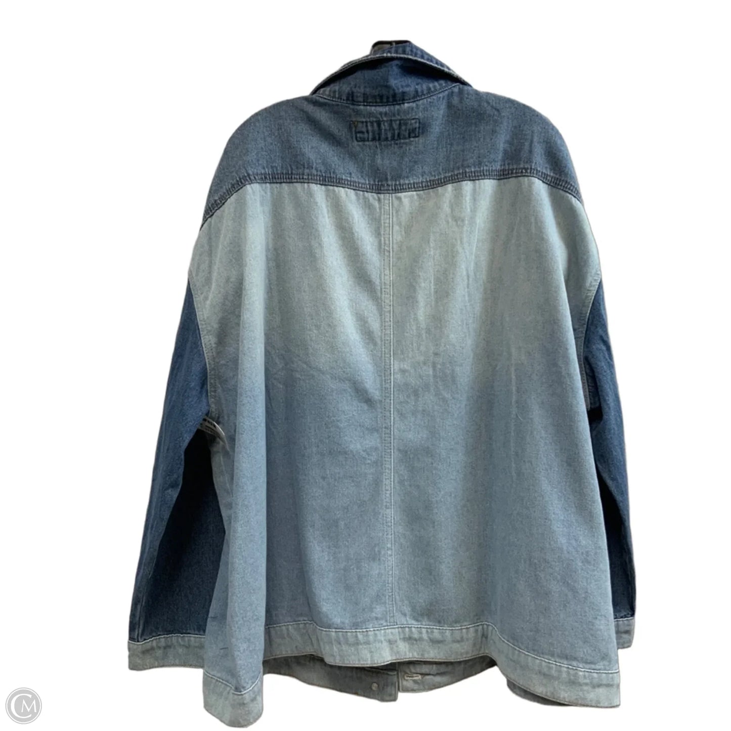 Jacket Denim By Suzanne Betro In Blue Denim, Size: 3x