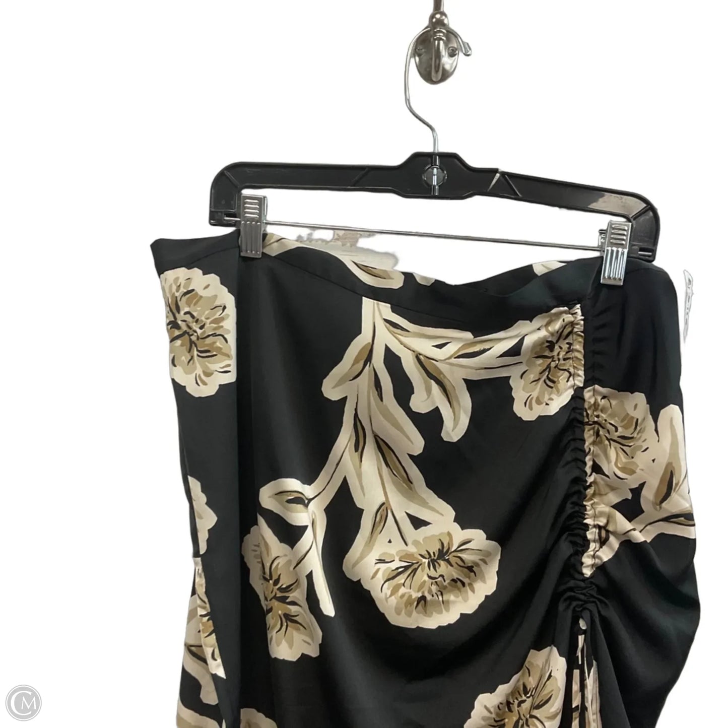 Skirt Maxi By Banana Republic In Black & Tan, Size: 14