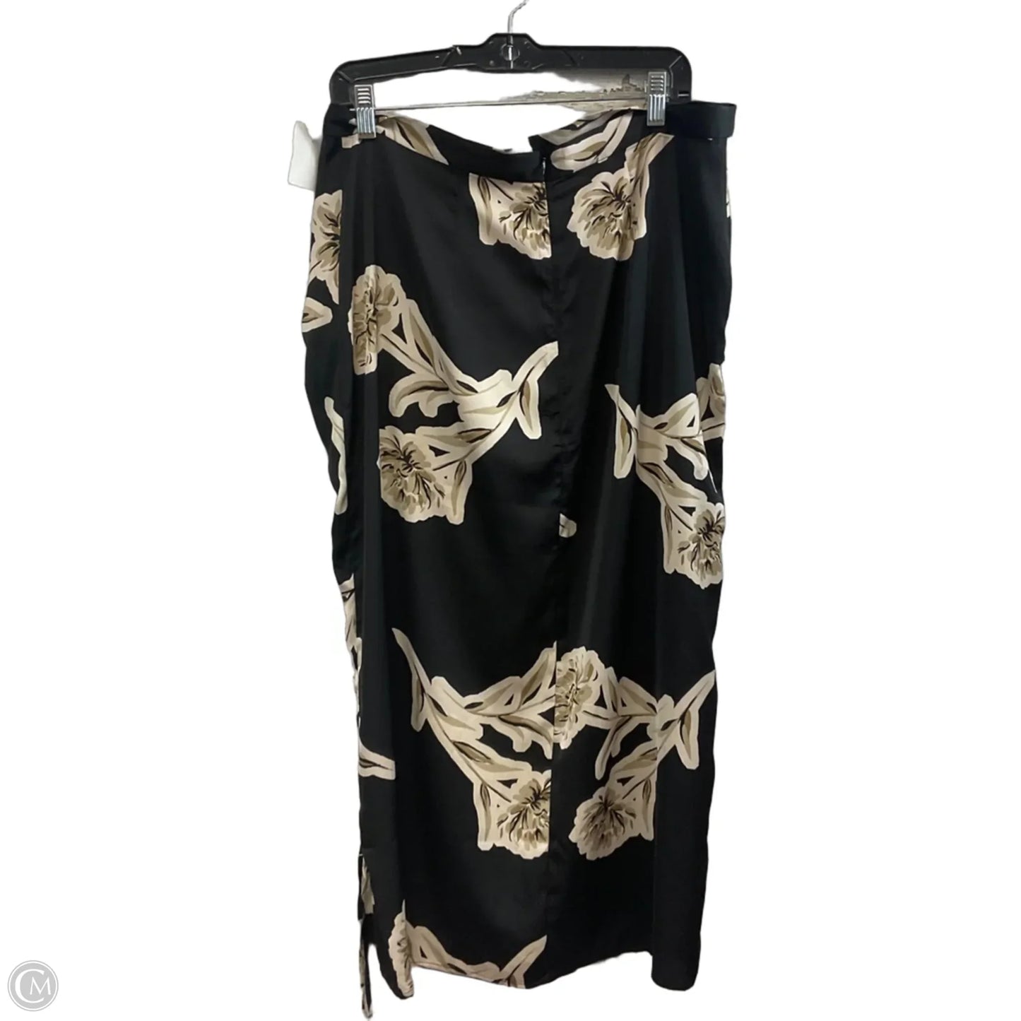 Skirt Maxi By Banana Republic In Black & Tan, Size: 14