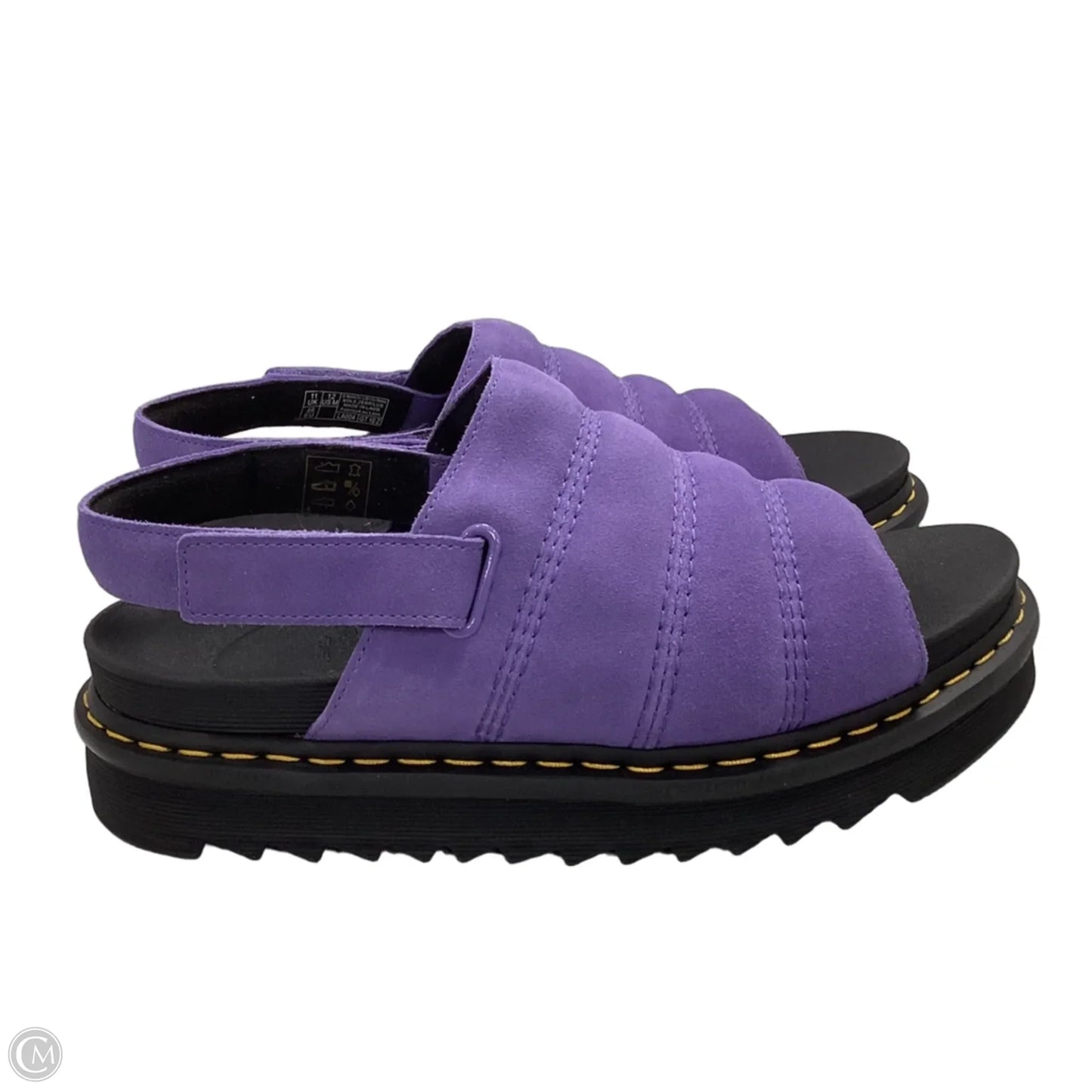 Sandals Flats By Dr Martens In Purple, Size: 13
